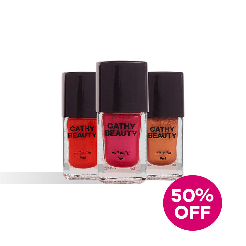 trio de esmaltes sunkissed