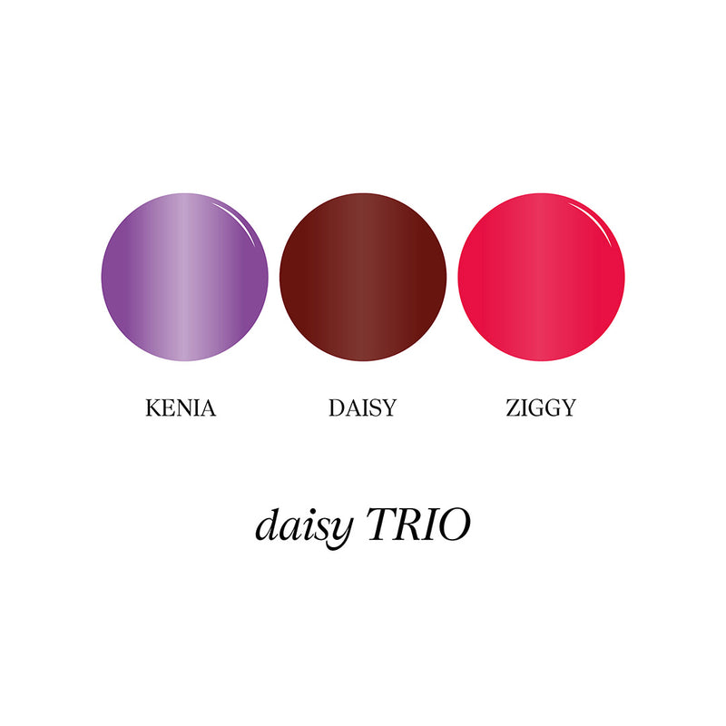 trio de esmaltes daisy