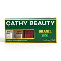 TRIO DE ESMALTES BRASIL COM S