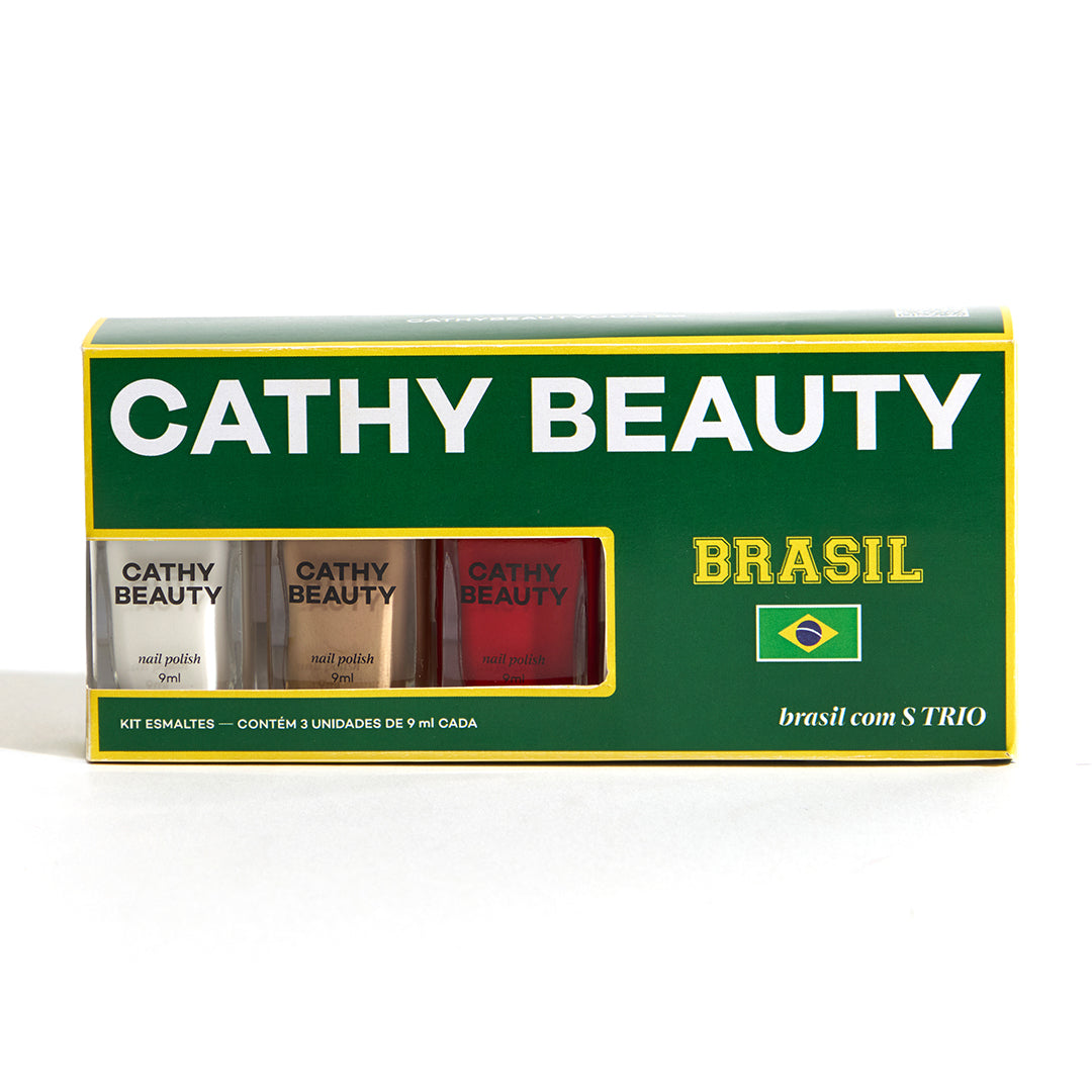 TRIO DE ESMALTES BRASIL COM S